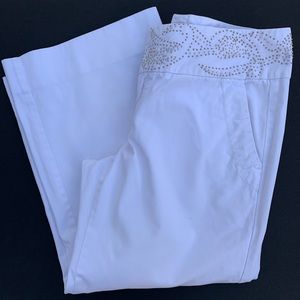 Tommy Hilfiger White Low Rise Ankle Pants